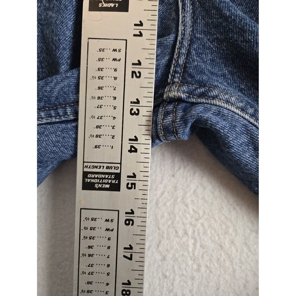 Wrangler Authentics Mens Fleece Jeans Size 42 x 30 Blue Denim 100% Cotton